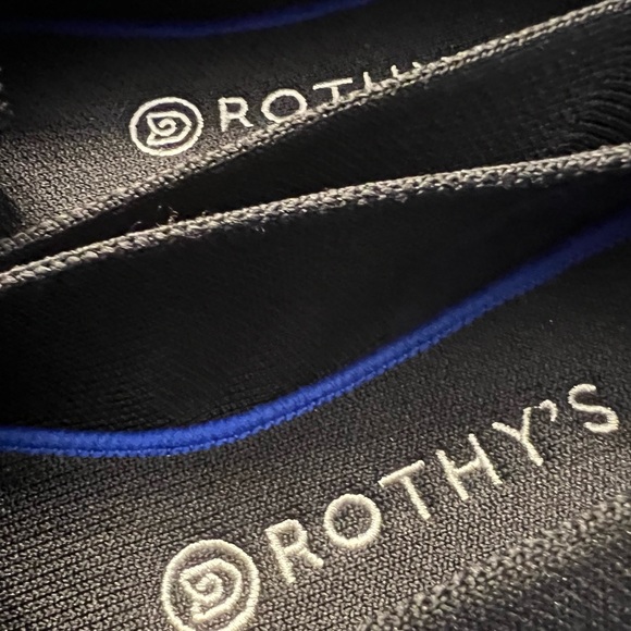 ROTHYS Black Knit Womens Round Toe Loafer Shoes Size 9 - Picture 3 of 4